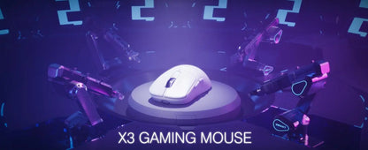 ATTACK SHARK X3 Lightweight Wireless Gaming Mouse, 49g Tri-Mode, PAW3395 26K DPI Sensor, 200h Battery Life, 5 Programmable Buttons