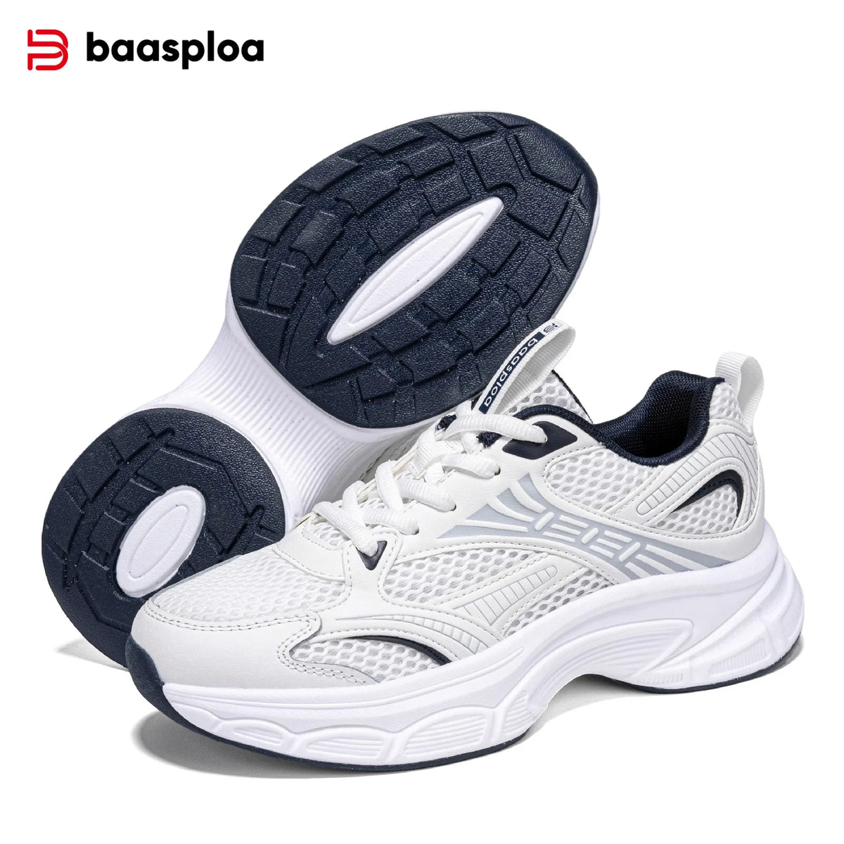 Baasploa Women Running Shoes Fashion Lightweight Mesh Non-slip Jogging Sneaker Female Outdoor Breathable Colorful Casual Shoes