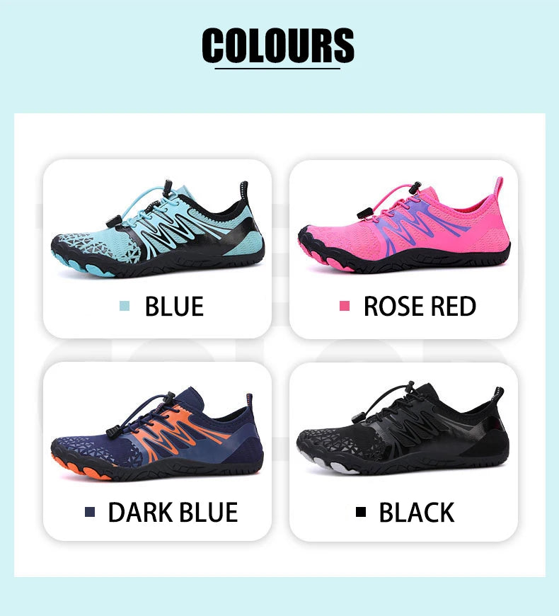 EOCENE Men Women Barefoot Outdoor Sports Aqua Shoes Quick-dry Beach Swimming Fitness Wading Hiking Cycling Water Sneakers shoes