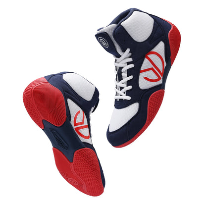 New Men's Large Wrestling Shoes Mesh Breathable Boxing Shoes Anti slip Wear Resistant Sneaker Fashionable Casual High Sport Shoe