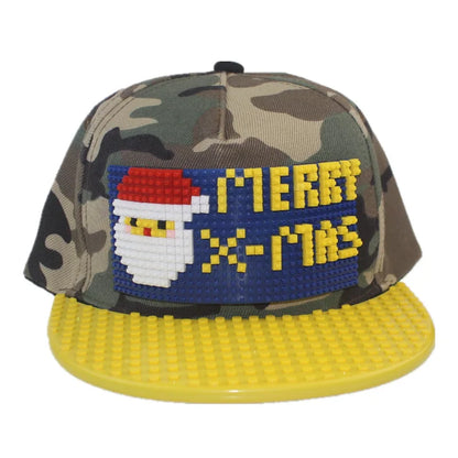 Crtani patchwork bejzbol kape, uradi-sam blokovi, snapback kape, hip hop kape za muškarce i žene, odvojivi pikseli, kape za tatu, dječje kape, kape za odrasle