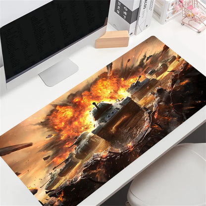HD-mukautettu World of Tanks -peli -hiirimatto, suuri koko, anime-aiheinen hiirimatto, räätälöity CS:GO:lle, Zelda, World of Warcraft -pöytämatot