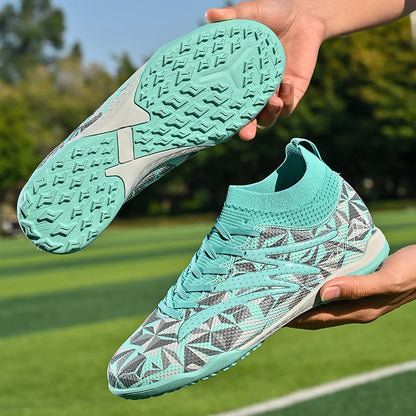 New Men Football Boots Breathable Sport Training Soccer Shoes Cleats Sport Outdoor TF Futsal Match Turf Grass Drop Shipping