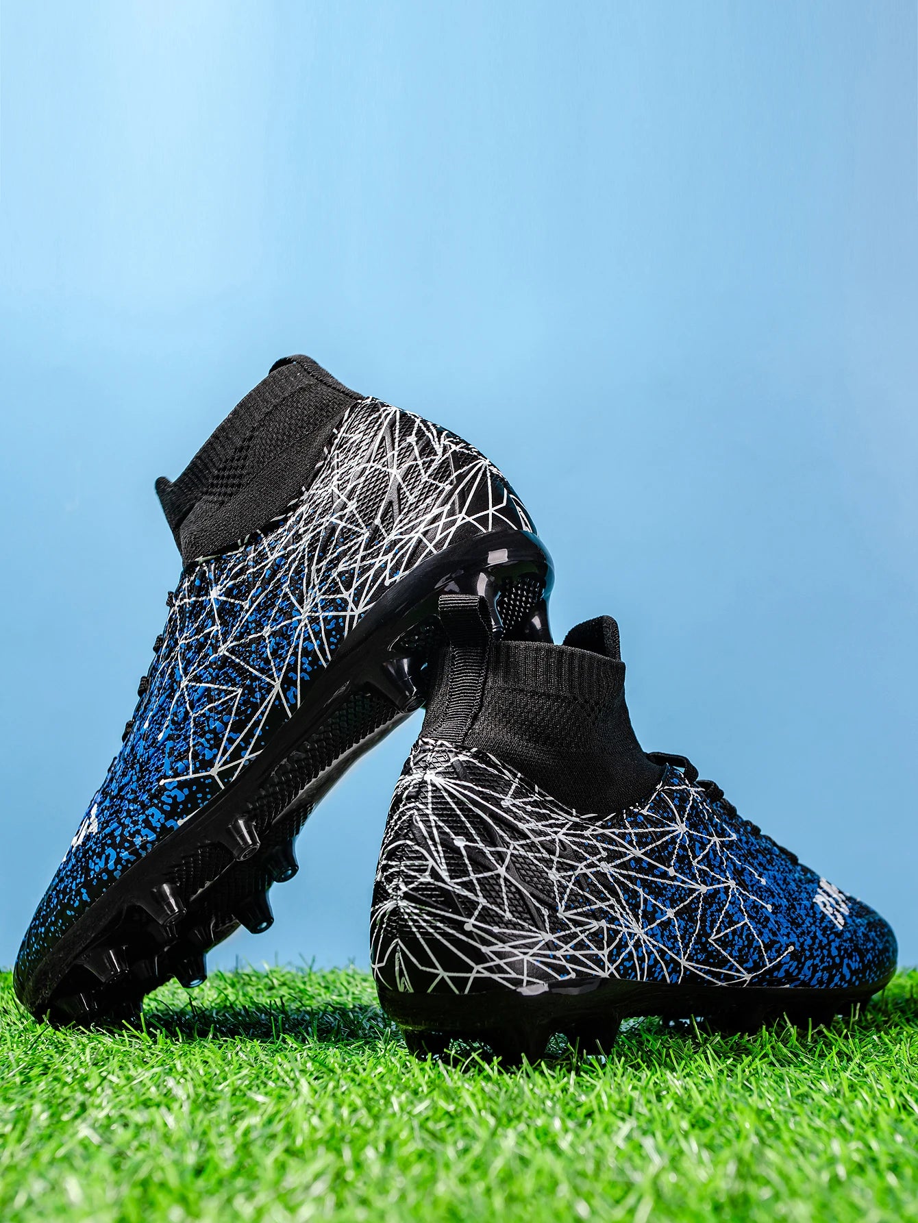 AG /FG Athletic Soccer cleats PU Fabric Comfort Upper TPU Anti-slip Long Studs Sole Reliable Quality Adult Kids Training Shoes