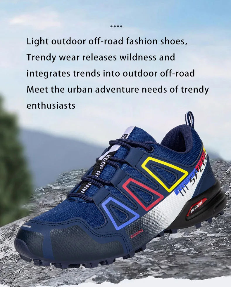 Men's Hiking Shoes Outdoor Sports Shoes Lace-up Hiking Shoes Women's Hiking Sports Shoes Non-slip Hunting Tactical Sports Shoes