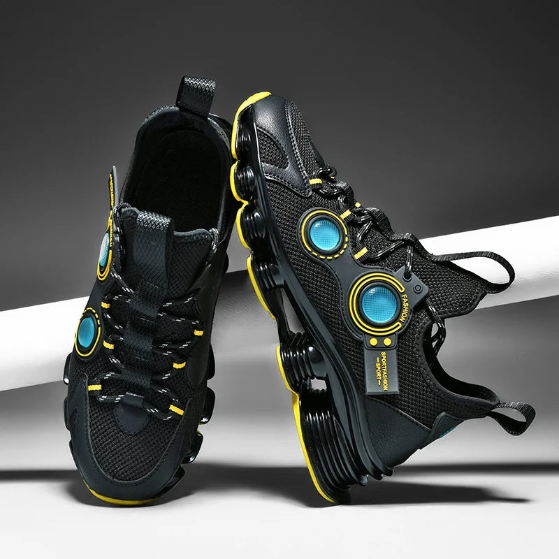 Men's Basketball Shoes Breathable Cushioning Non-Slip Wearable Runing Shoes Gym Training Athletic Basketball Sneakers for Men