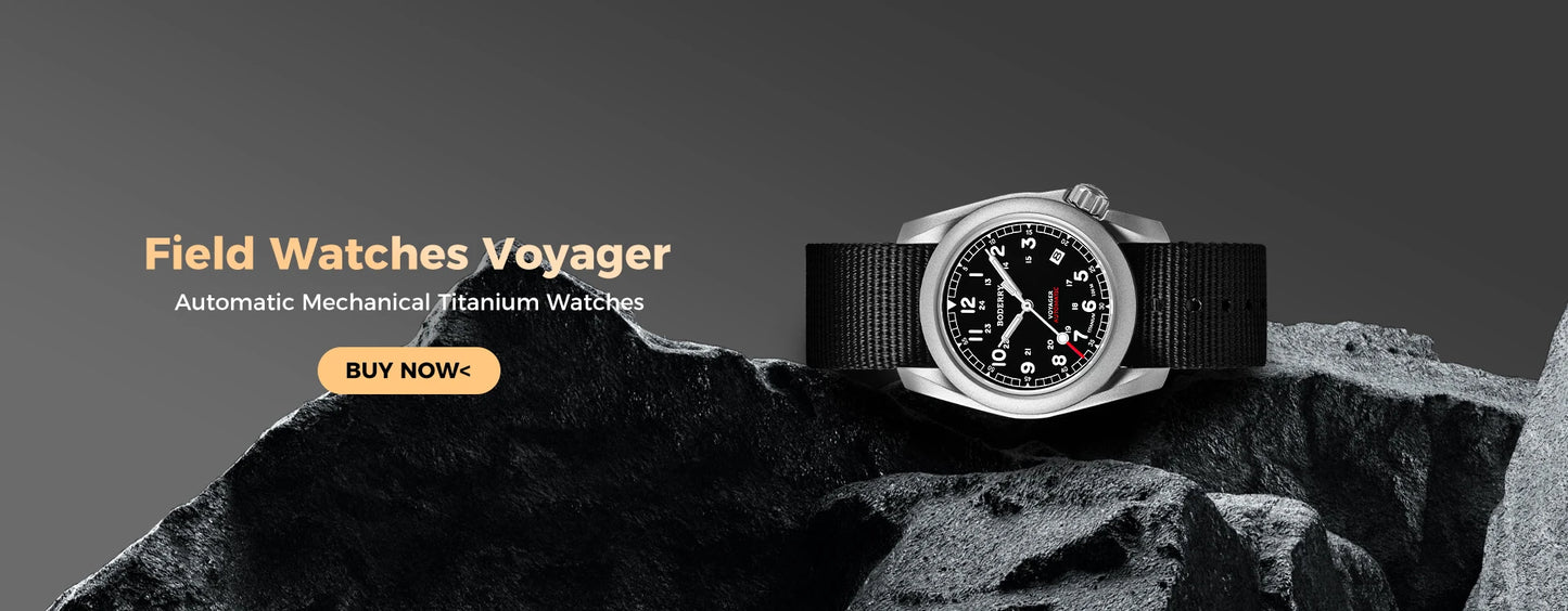 Boderry VOYAGER Field Watches Bronze Case Automatic For Seiko NH35 Watch 100M Waterproof Clock Military Vintage Wristwatch Mens