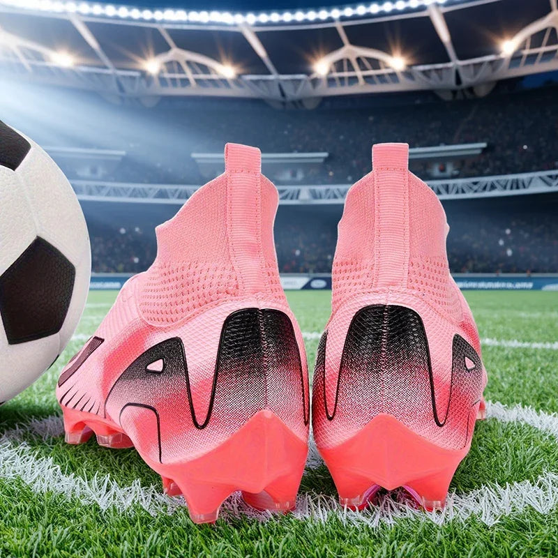 New Men Soccer Shoes Adult Non-Slip Football Boots Cleats Boys Ultralight Sport Sport Outdoor Comfortable Training Match Grass