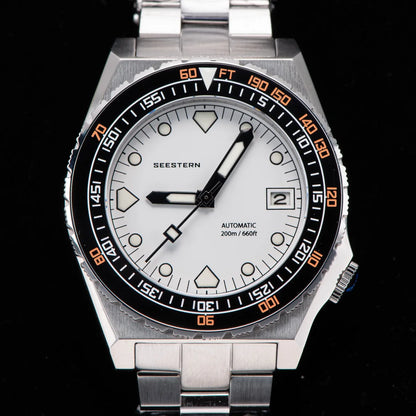 SEESTERN SUB600T V3 Mens Watch Automatic Diving Sapphire Wristwatch NH35 Movement Ceramic Bezel Luminous Date Jubilee Waterproof
