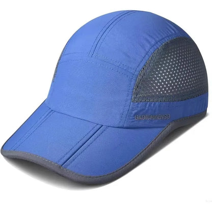 GADIEMKENSD Snabbtorkande, hopfällbara och bärbara basebollkepsar för män, sommar, havsvågbroderi, unisex, sport, solhattar, snapback-keps