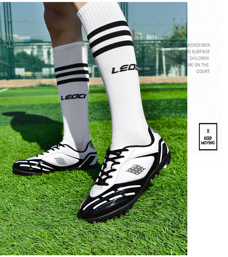 Soccer Shoes Men Turf Football Boots Fashion Firm Ground Studs Anti Slip Boy Sneakers Original Outdoor Field Training Trainers