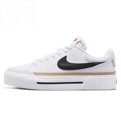Nike Court Legacy Lit Leather Comfort Slip-Resistant Cushioned Durable Low-Top Tennis Shoes FD0355-133