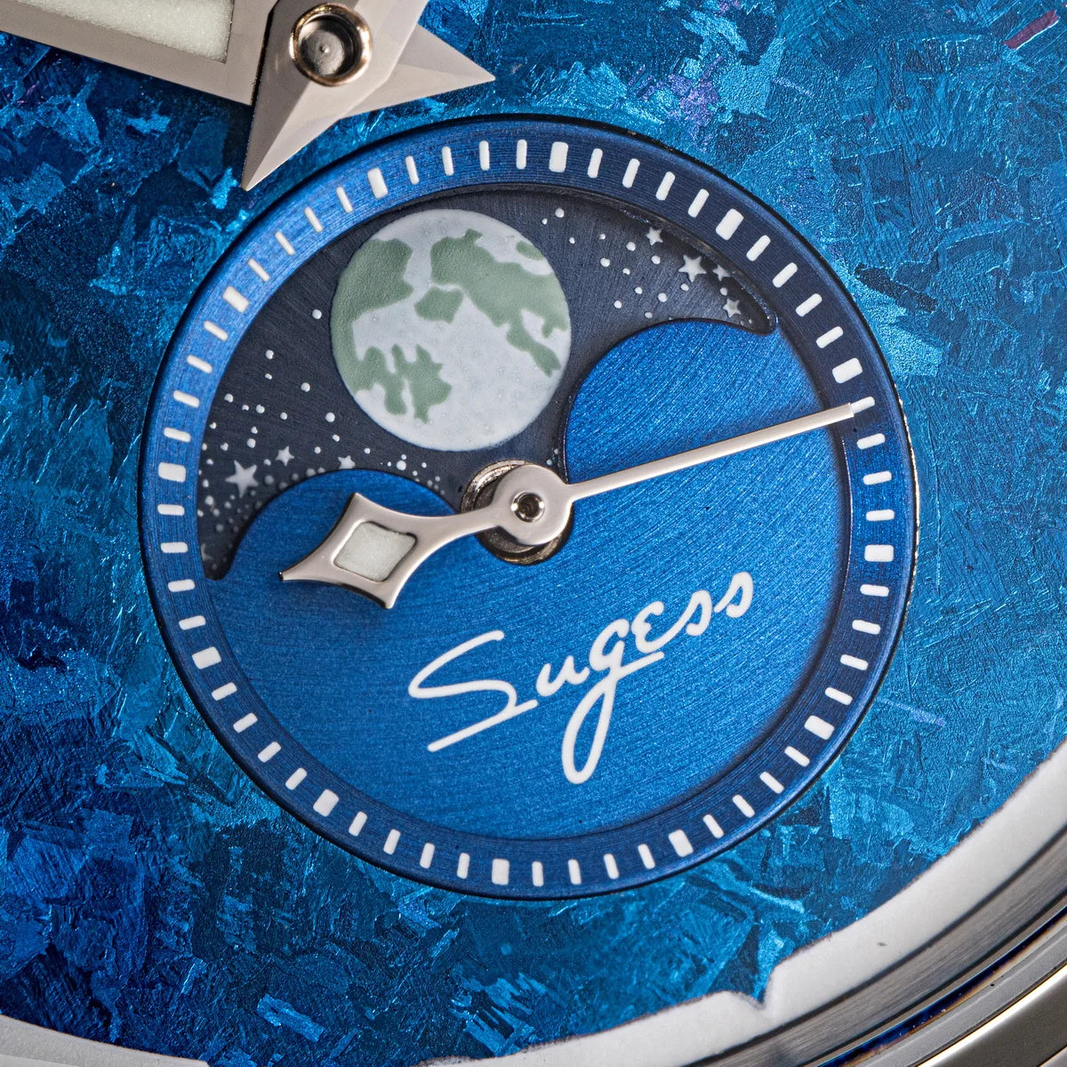 Automatic Man Watch Moon-Phase ST2528 Movement Waterproof Mechanical Wristwatches Sapphire Crystal Titanium Dials Clock S401 New