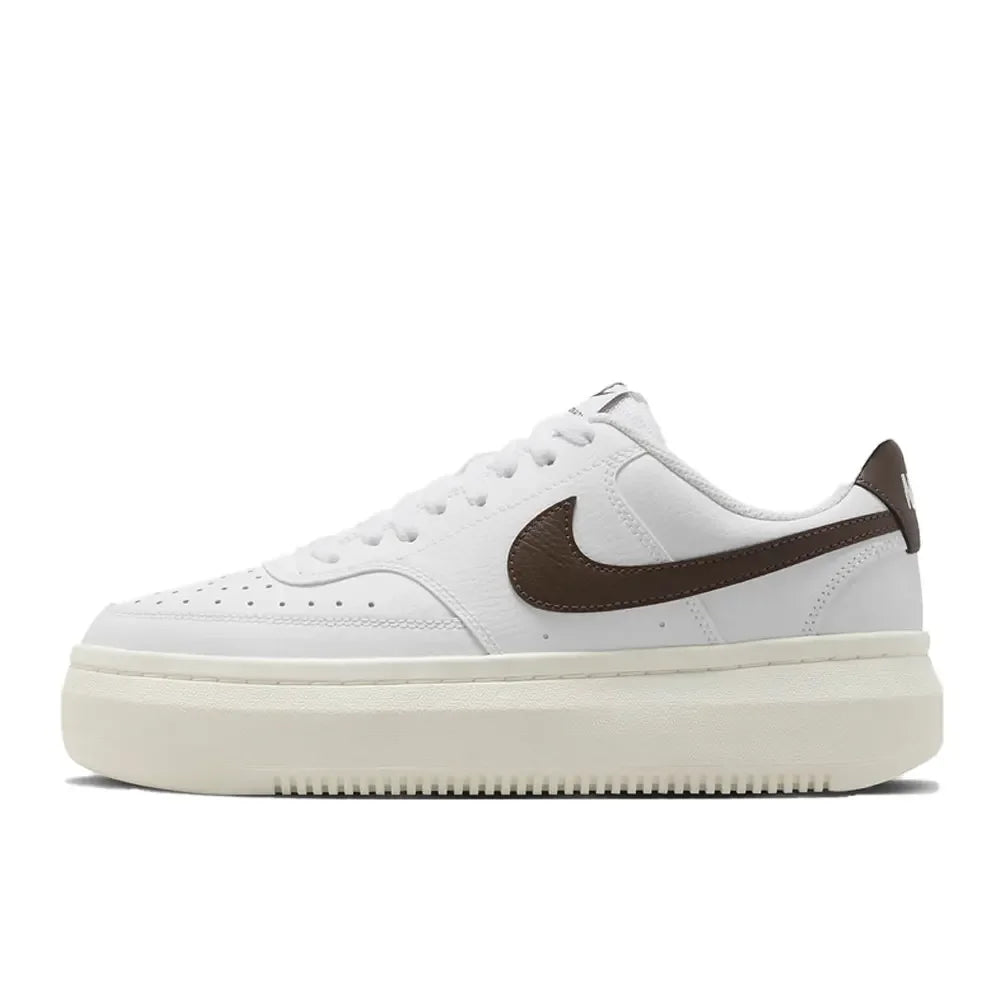 Nike Court Vision Alta Women's Low-Top Basketball Shoes Soft & Comfortable, Durable White/Black DZ5394-107