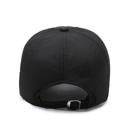Quick Drying Solid Baseball Cap, Sunscreen Breathable Adjustable Cycling Hiking Fishing Sports Trucker Hat For Women & Men