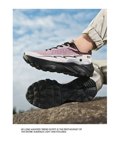 Men's Off-Road Running Shoes Spring and Summer Outdoor Power Grip Sports Shoes Breathable Trail Running Shoes for Women