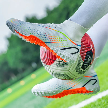 Men Football Boots Professional Turf Futsal Match Grass Unisex Outdoor Training Soccer Shoes Soccer Cleats Non-slip Breathable
