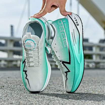 Męskie buty do biegania na co dzień, maratonowe, sportowe, z wkładką z włókna węglowego, oddychające, lekkie, damskie, wygodne, sportowe, antypoślizgowe trampki