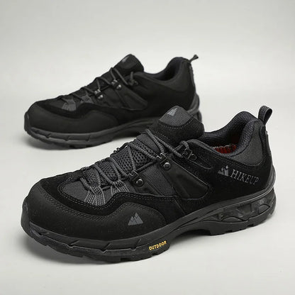 HIKEUP Non-slip Wear Resistant Outdoor Hiking Shoes Breathable Splashproof Climbing Men Sneaker Trekking Tourism Mountain Shoes