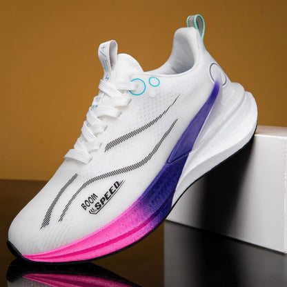 Men Carbon Board Running Shoes Marathon Long-Distance Running Sports Shoes Support Stable Casual Women Breathable Running Shoes