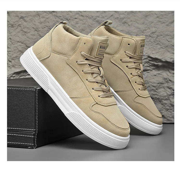 Men's Skateboarding Shoes 48 High Top Casual Sneakers Breathable Street Shoes Flats Shoes Lace UP Walking Shoes Chaussure Homme