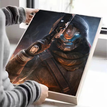 Destiny Poster Self-adhesive Art Waterproof Paper Sticker Coffee House Wall Decor