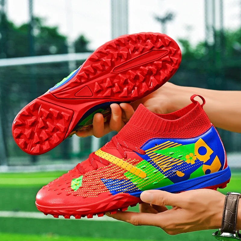 Football Boots Men Professional Soccer Shoes Sneaker Field Long Spikes Outdoor Competition Non Slip Comfortable Training Shoes