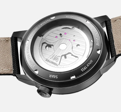 Shanghai Watch Sky Dome Center Flywheel Men's Watches Luminous Automatic Mechanical Wristwatch 50M Water-resistance Watches 2101