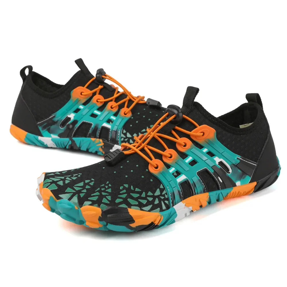 Men Women Water shoes Upstream Wading Swimming Barefoot Five Fingers Aqua Shoes Colorful Beach Seaside Light Unisex Sneakers New