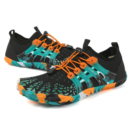 Men Women Water shoes Upstream Wading Swimming Barefoot Five Fingers Aqua Shoes Colorful Beach Seaside Light Unisex Sneakers New