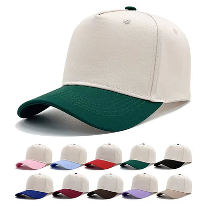 Custom Logo and Color Baseball Caps Wholesale Structured A Frame 100% Cotton Gorras Baseball Sport Hats