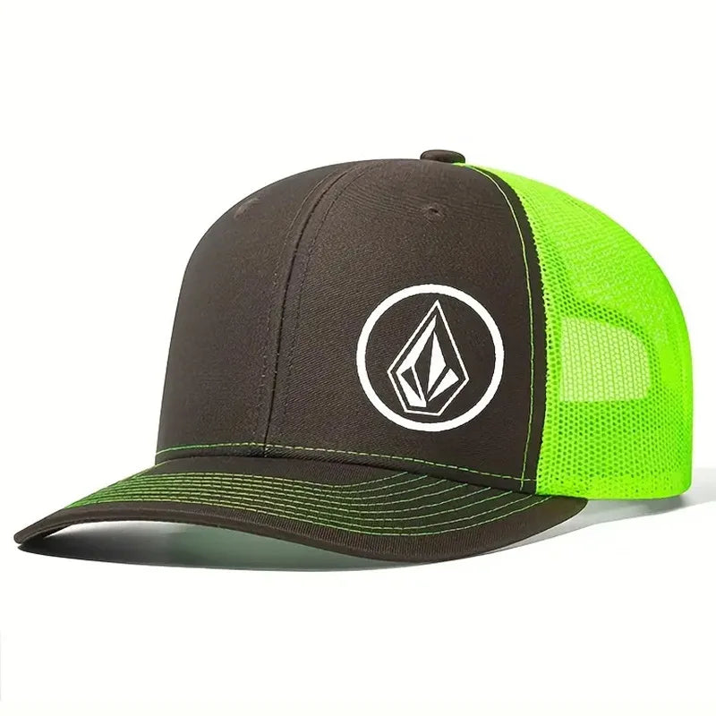 Simple symbol slightly curved printed baseball cap men's and women's outdoor sports events duck cap American truck driver hat