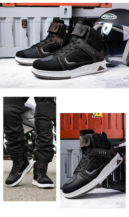 Motorcycle Boots 2026 New Men Women Motorbike Riding Shoes Breathable Biker Boots Motorboats Motorcycle Shoes Bota