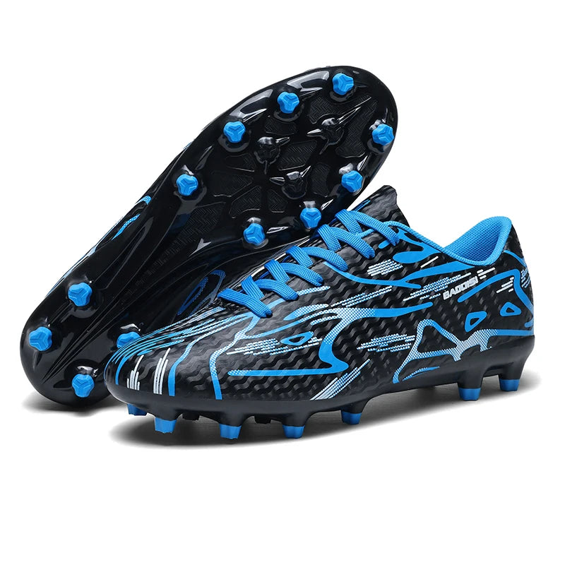 New Men's Football Boots TF Sport Training Soccer Shoes Soft Ultralight Breathable Professional Sneakers Unisex Grass Cleats Match