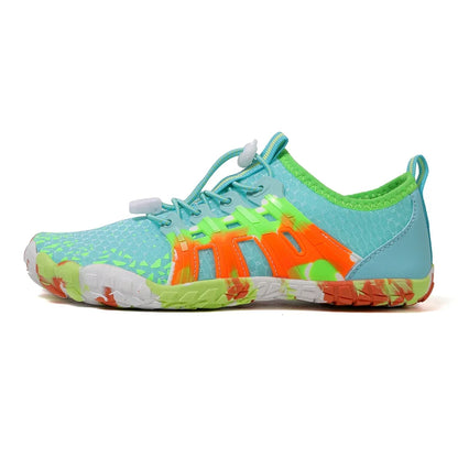 Men Women Water shoes Upstream Wading Swimming Barefoot Five Fingers Aqua Shoes Colorful Beach Seaside Light Unisex Sneakers New
