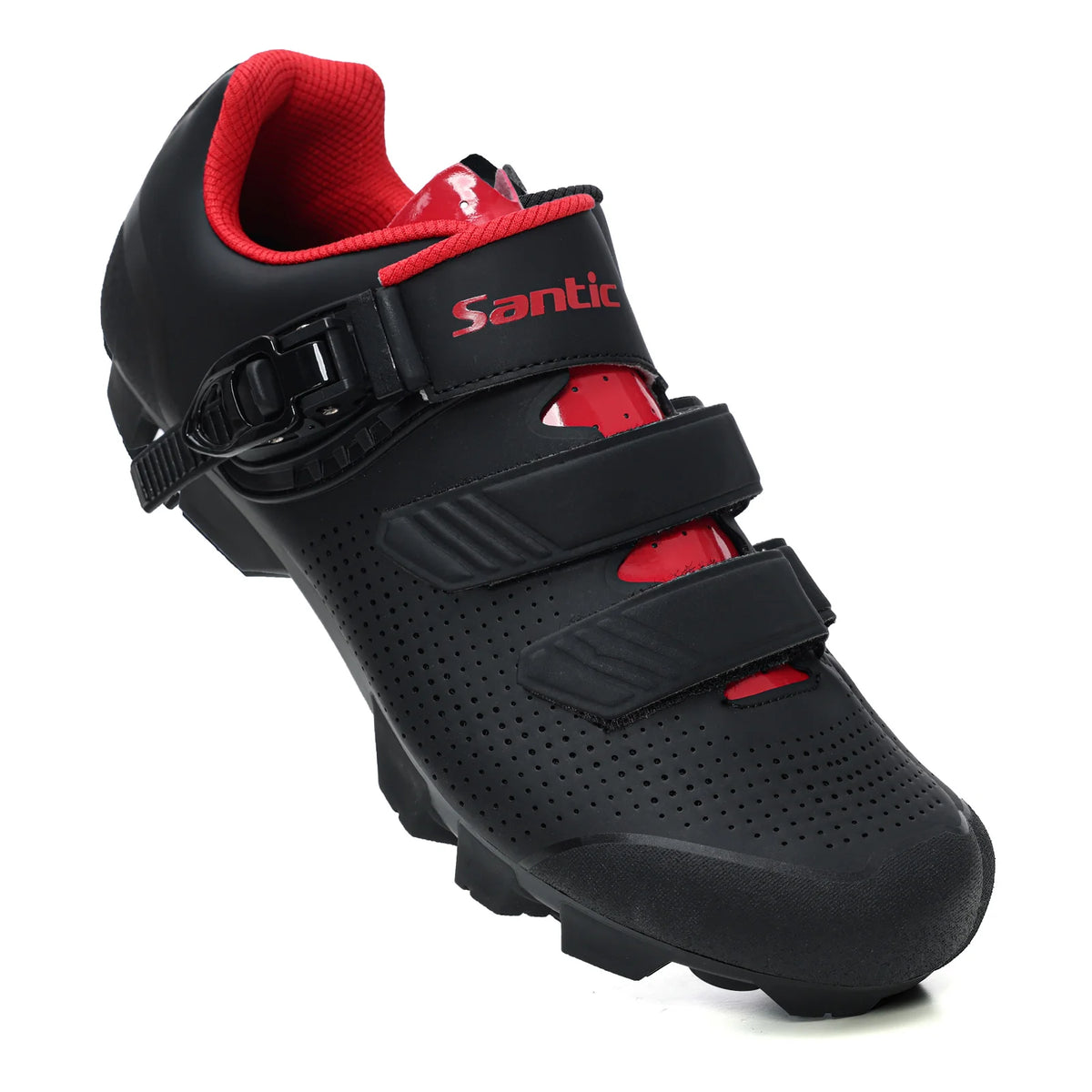 Santic Mountain Bike Lock Shoes for Men SPD Locking Shoes MTB Bike Accessories Breathable Self-Locking Unisex Cycling Sneakers