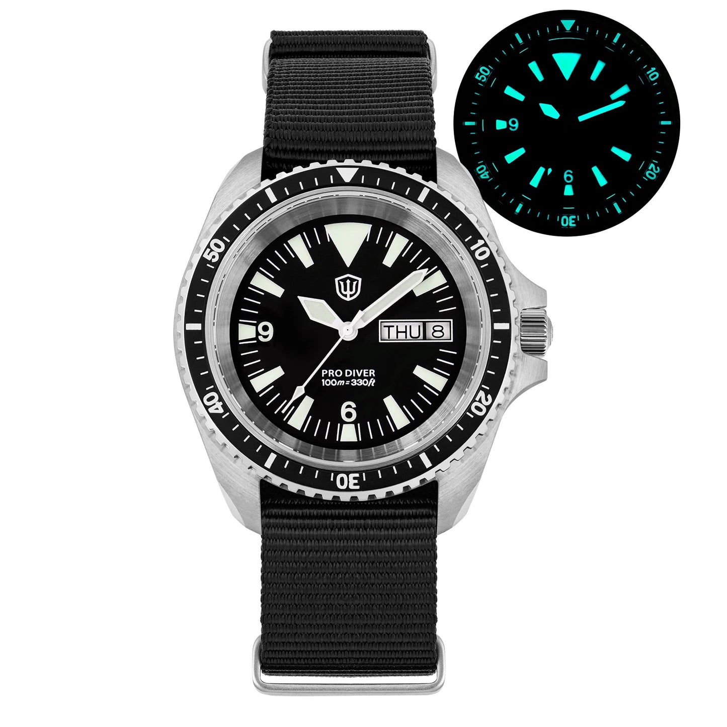 Watchdives WD1980 V3 Watch Vintage VH31 Quartz Movement Stainless Steel Watches Luminous K1 10Bar Waterproof Wristwatch