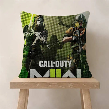 Klasická hra C-Call Of D-Duty personalizovaný polštář s obrázkem a textem, bytová dekorace, dárek do domácnosti, 45x45cm