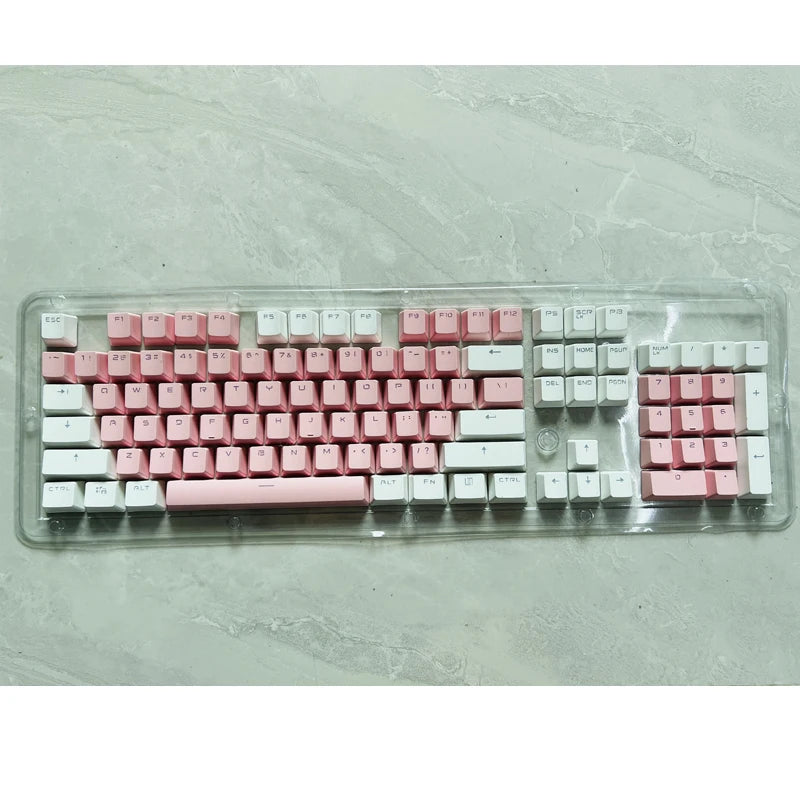 106 Keys Grey Red Keycaps PBT Specials Keycap Backlit Two-Color Key Caps For MX Switch 61/87/104 Mechanical Keyboard
