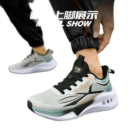 New casual sports shoes for men, trendy breathable mesh shoes, versatile and lightweight running shoes