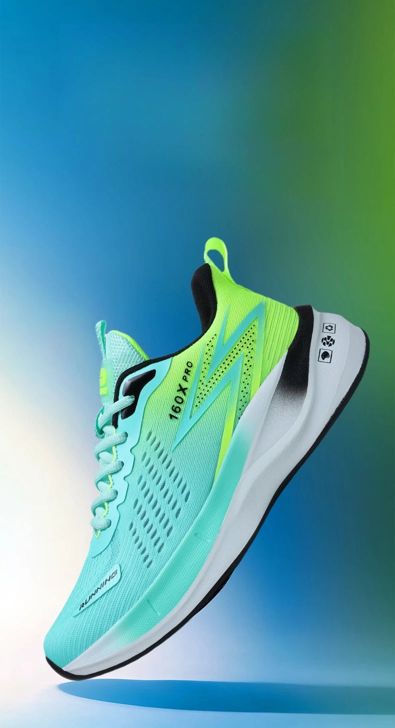 Brand Men's Carbon Plate Running Shoes Soft Cushion Shock Absorbing Sports Shoes Unisex Sneakers Light Anti-Slip Training Shoes