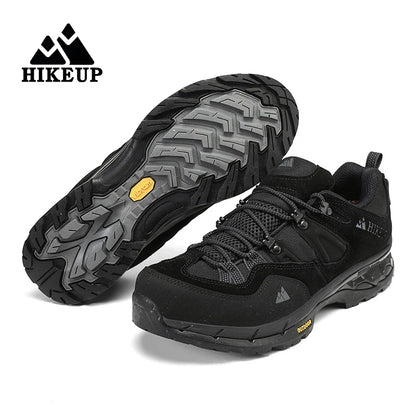 HIKEUP Non-slip Wear Resistant Outdoor Hiking Shoes Breathable Splashproof Climbing Men Sneaker Trekking Tourism Mountain Shoes