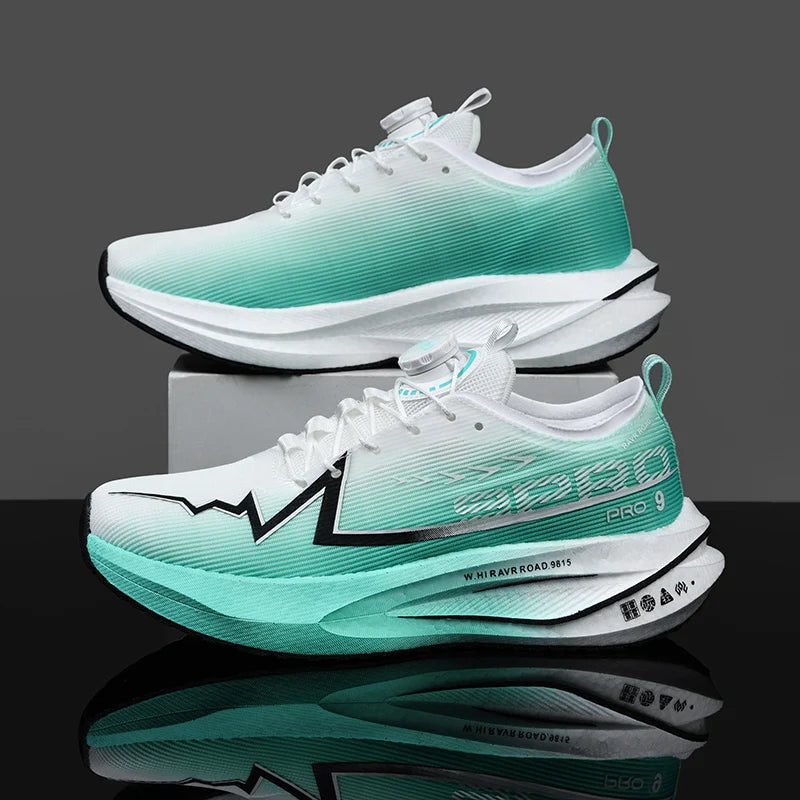 Męskie buty do biegania na co dzień, maratonowe, sportowe, z wkładką z włókna węglowego, oddychające, lekkie, damskie, wygodne, sportowe, antypoślizgowe trampki