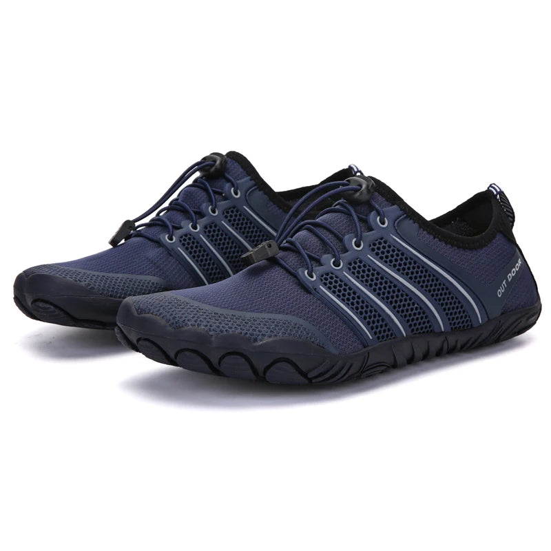 Mens Minimalist Running Cross Training Shoes Barefoot Shoes Big Toe Box Five Finger Shoes Saguaro Barefoot Pit Viper Paracord