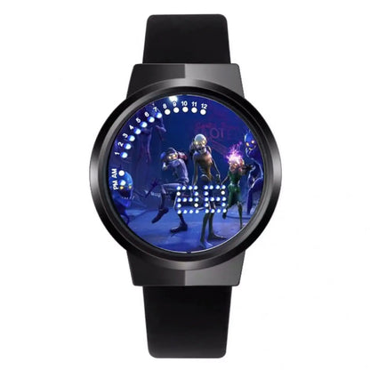 Orologio Fortnite Cute Fashion Cartoon personalizzato Kawaii Touch con luce notturna LED, orologio elettronico per studenti, regalo per amici