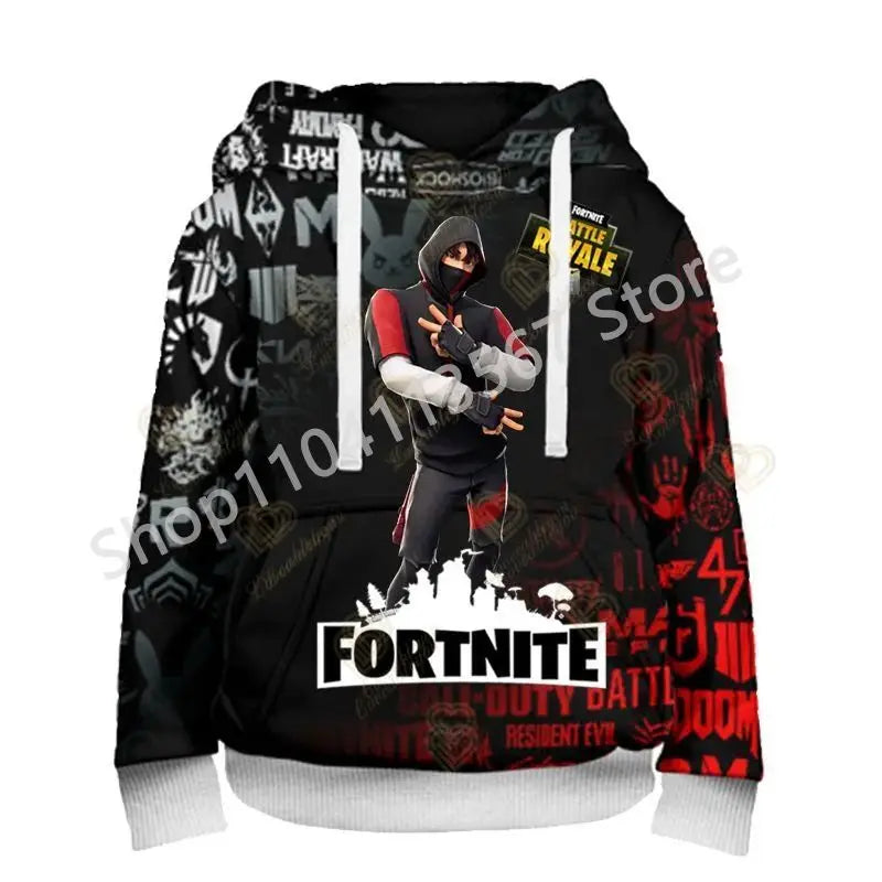 Sweatshirts com Capuz Llama Battle Royale F-Fortnited com Impressão 3D para Homem, Mulher e Criança, Rapaz e Rapariga, Pullover Streetwear Verde