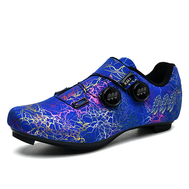 New Cycling Shoes Men's Self-locking Racing Road Cycling Sports Shoes Lockless Training Shoes Women's SPD Cleats Cycling Shoes