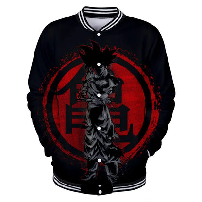 Dragon Ball Streetwear Baseball Uniform for Man Women Son Goku Adults Costumes Jackets Spring Fall Coat Cardigan Sweatshirt Gift