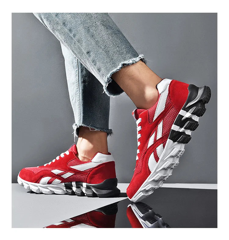New Men's and Women's Running Shoes Breathable Casual Sneakers Anti-slip Vibration Comfortable Outdoor Sprots Walking Shoes36-48