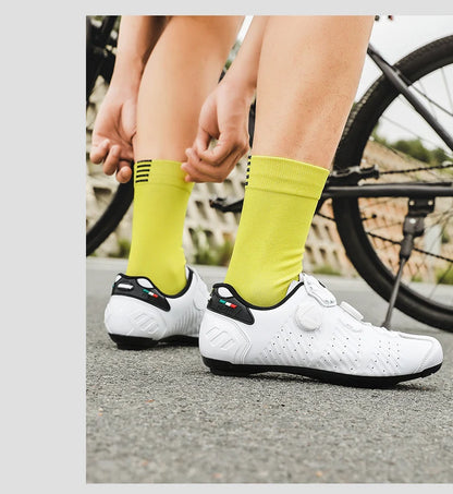 Highway bike cycling shoes, breathable and wear-resistant mountain bike cycling shoes, professional bike lock shoes Men or Women